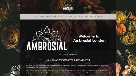 Ambrosial Wax Boutique Website Screen Grab